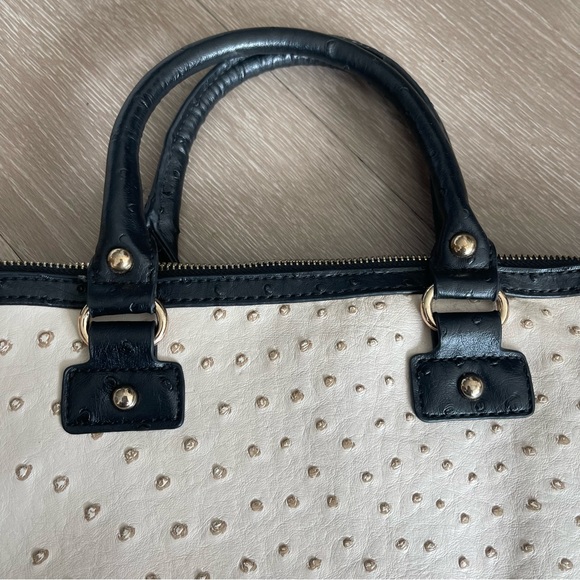 ALDO Ostrich Faux Leather Laptop Messenger Bag - Picture 5 of 11